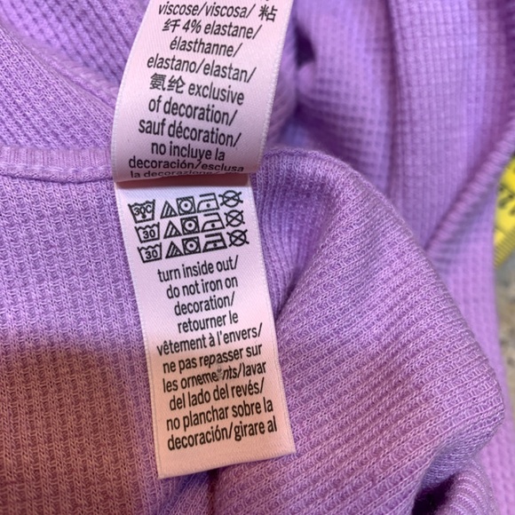 Victoria's Secret Two Piece Set Womens XXL Purple Waffle Knit Cardigan Tank Top - Picture 14 of 15